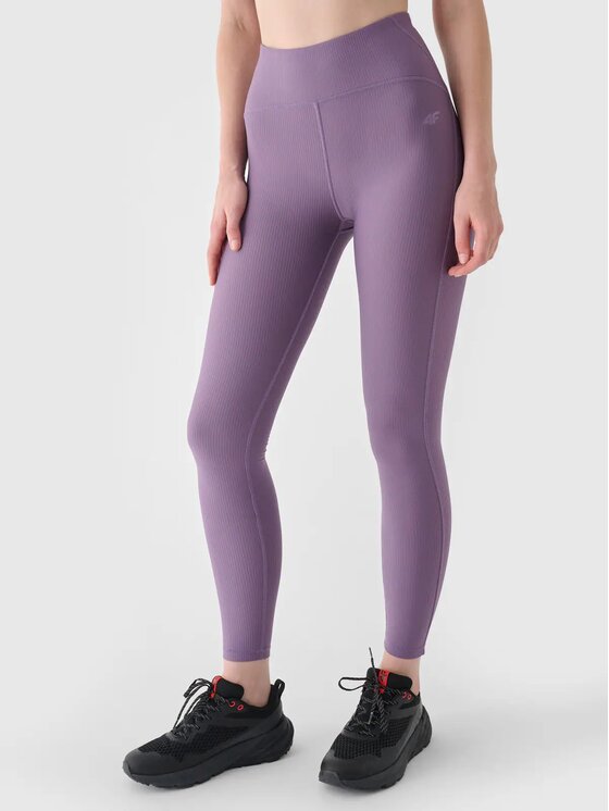 4F 4F Legíny 4FRAW24TFTIF353-50S Fialová Slim Leg
