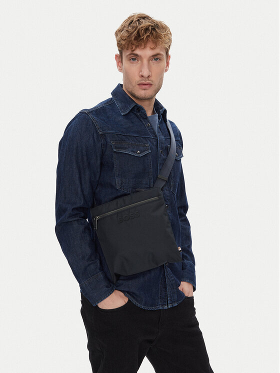 BOSS BOSS Saszetka Catch 3.0 Envelope L 50511930 Granatowy