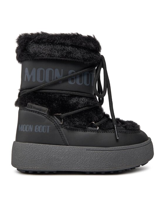 Cizme de zăpadă Moon Boot Jtrack Faux Fur Wp 34300900001 Black 001