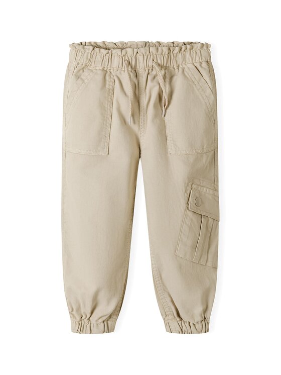 Spodnie cargo MINOTI, Rozmiar 134/140, Brązowe, 18PANT 40