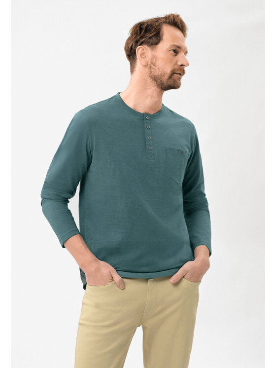 Longsleeve Volcano, Rozmiar XL, Niebieski, L-CASH