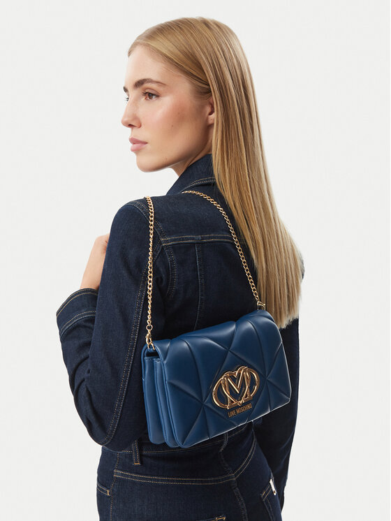 LOVE MOSCHINO Дамска чанта JC4043PP0PLC0751 Тъмносин
