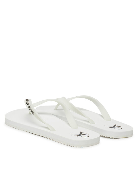 Calvin Klein Jeans Calvin Klein Jeans Flip flop Beach Sandal Transparent Tpu YM0YM01267 Alb