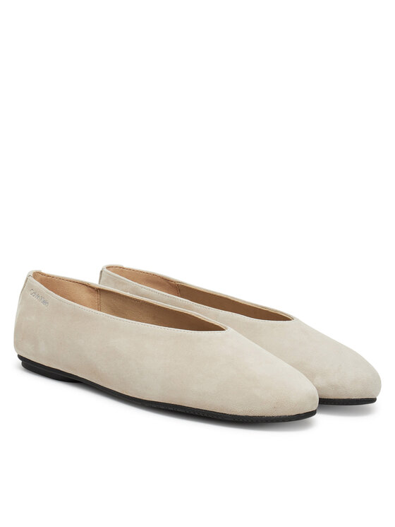 Calvin Klein Calvin Klein Baleriny Ballerina Round Hw Sue HW0HW02565 Beżowy