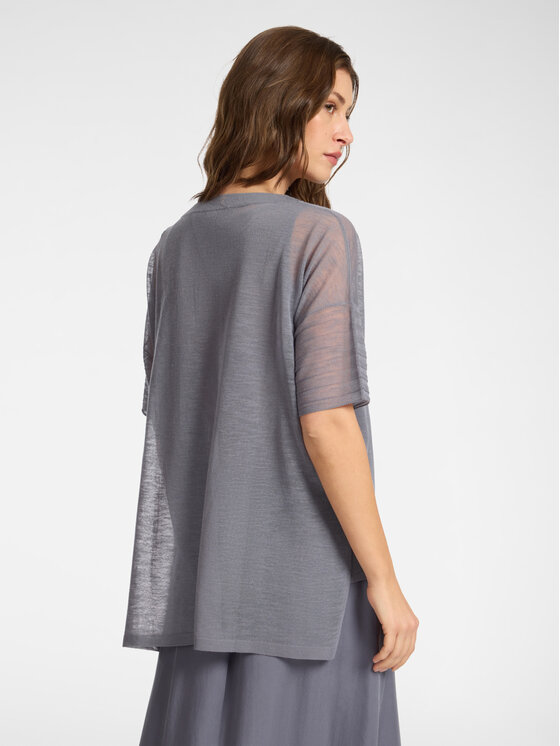 Elena Mirò Elena Mirò Sweter M609Z000758N023 Szary Regular Fit
