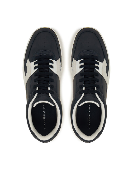 Tommy Hilfiger Tommy Hilfiger Snīkeri Th Court Craft Mix FM0FM05654 Tumši zils