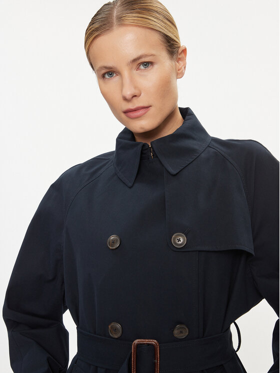 Tommy Hilfiger Tommy Hilfiger Trenčas WW0WW38947 Tamsiai mėlyna Regular Fit
