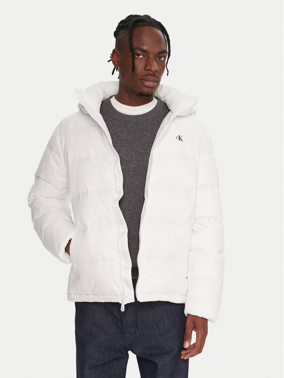Calvin Klein Jeans Calvin Klein Jeans Пухено яке LV04RC518G Бял Regular Fit