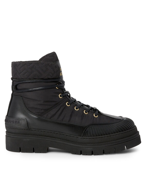 Trappers Tommy Hilfiger Th Monogram Outdoor Boot FW0FW07502 Negru