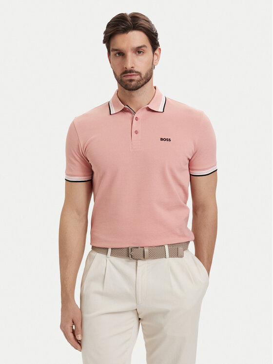 BOSS BOSS Polokošile Paddy 50469055 Světle růžová Regular Fit