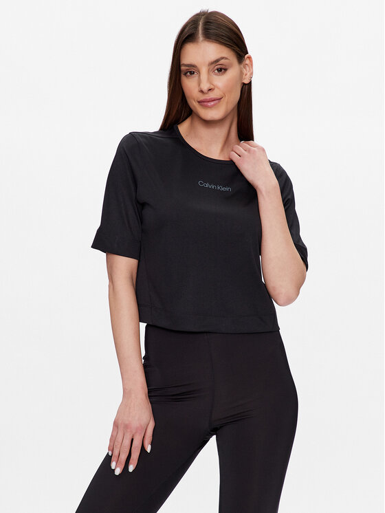 Calvin Klein Performance Tricou 00GWS3K108 Negru Relaxed Fit
