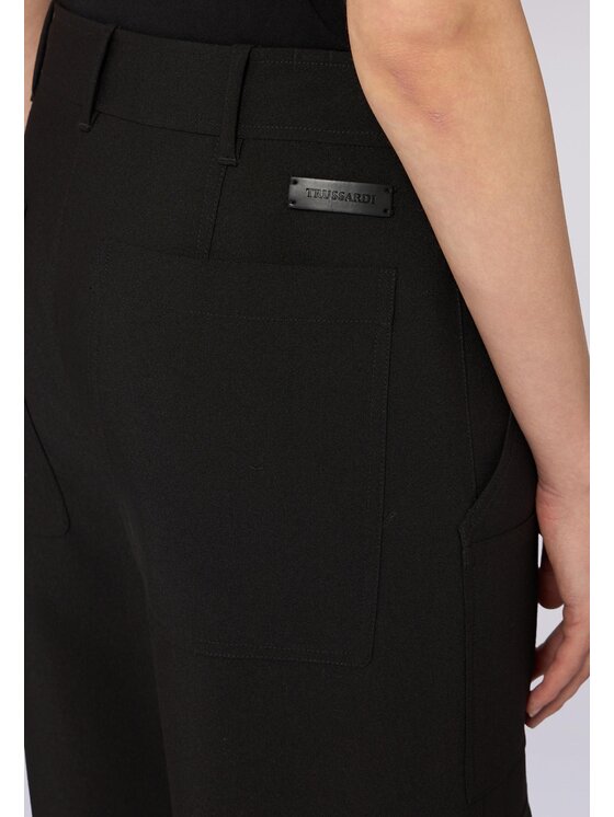 Trussardi Trussardi Pantaloni di tessuto P234A002305N033 Nero Over Fit