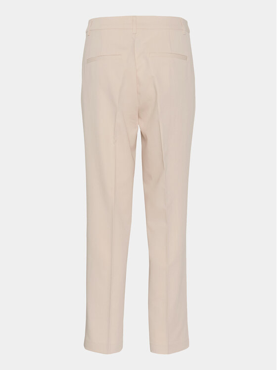 Kaffe Kaffe Kalhoty z materiálu Sakura 10507770 Écru Regular Fit