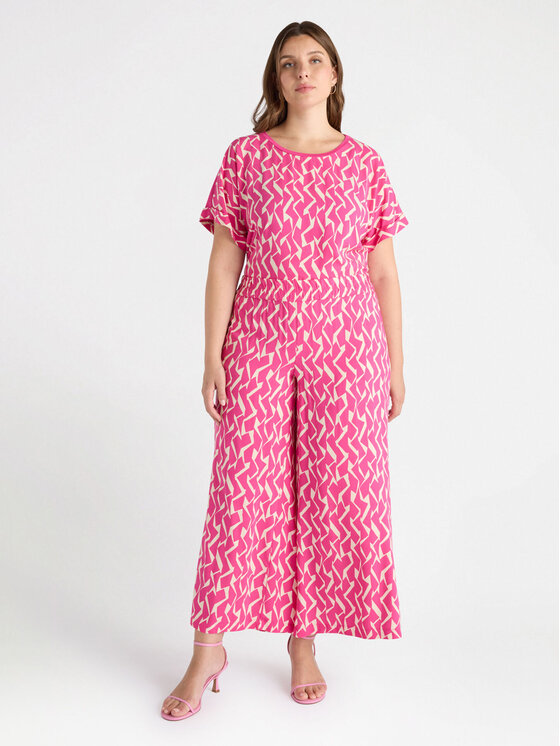 Fiorella Rubino Fiorella Rubino Pantaloni di tessuto P000L002276N0S9 Rosa Regular Fit