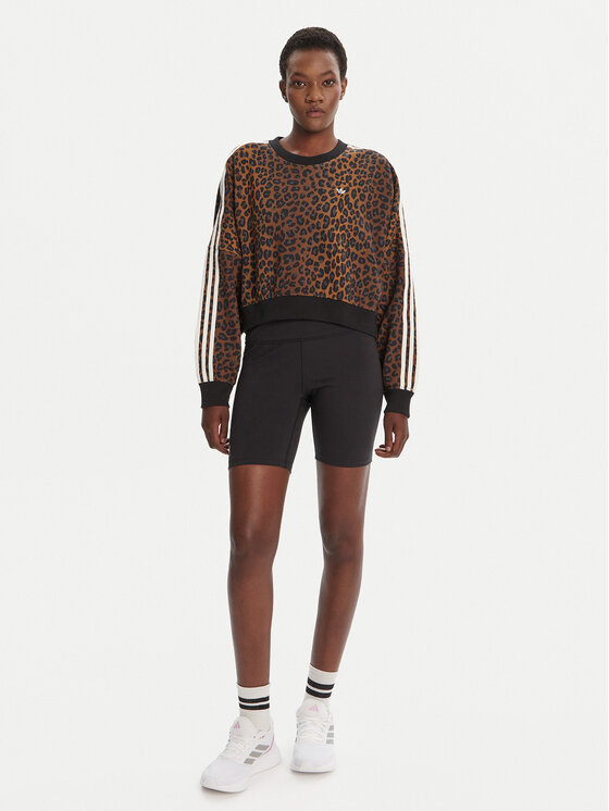 adidas Bluză Leopard JW7303 Maro Regular Fit | Modivo.ro