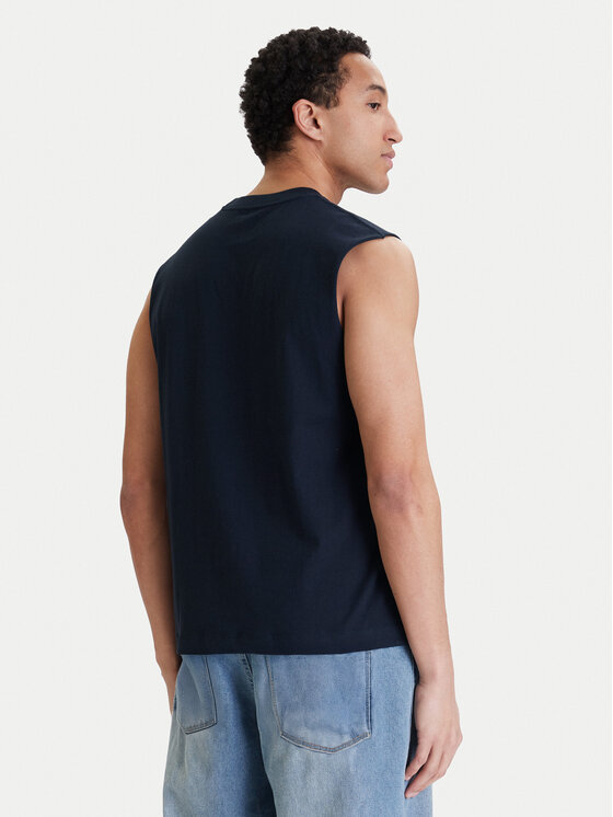 Jack & Jones Jack & Jones Majica brez rokavov Norrebro Emb 12292009 Mornarsko modra Regular Fit