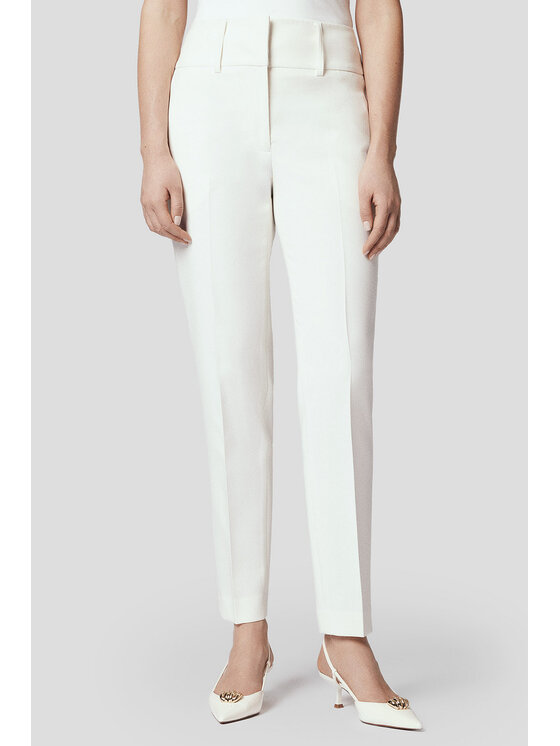 Lancerto Lancerto Spodnie materiałowe Donna SP073125000006 Écru Regular Fit