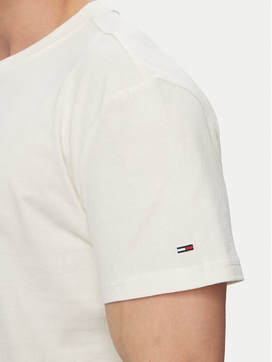 Tommy Jeans Tommy Jeans T-shirt Photo Flag DM0DM23191 Bijela Regular Fit