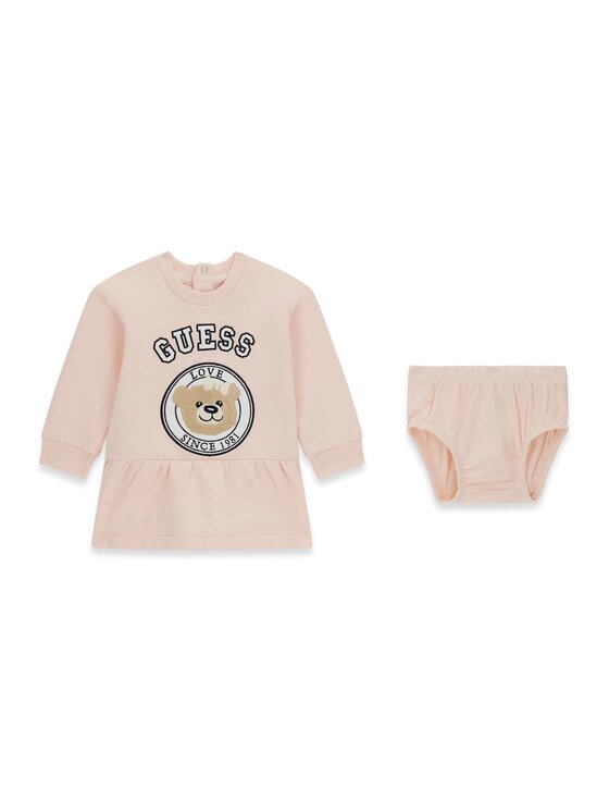 Guess Kids Guess Kids Sukienka codzienna 183605 Różowy Classic Fit