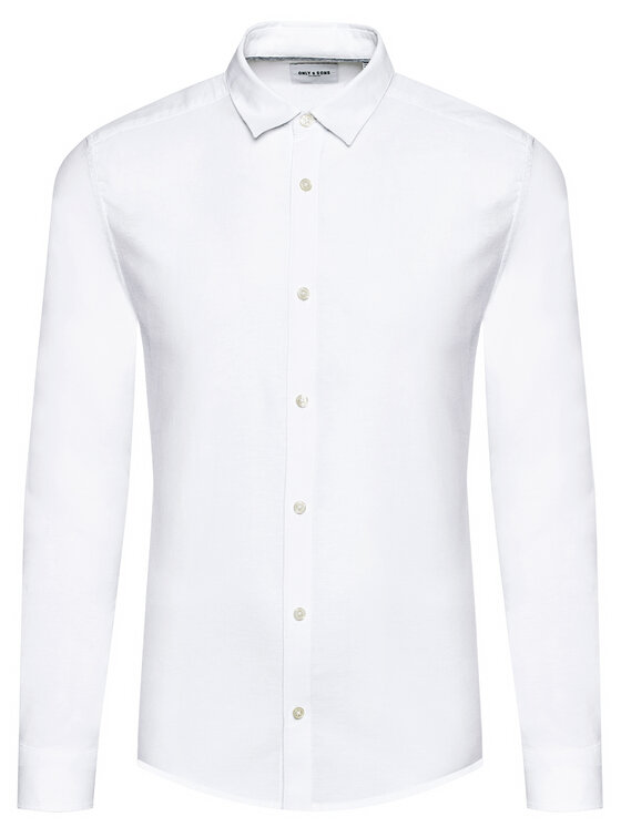 Only & Sons Only & Sons Koszula Caiden 22012321 Biały Slim Fit