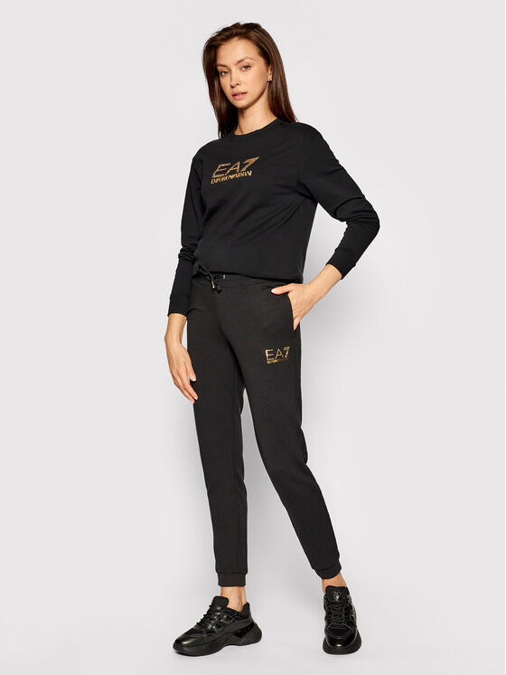 EA7 Emporio Armani EA7 Emporio Armani Долнище анцуг 8NTP66 TJ9RZ 1200 Черен Regular Fit