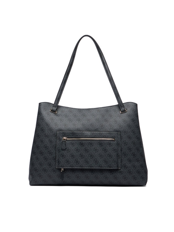 Guess Guess Ročna torba Yvonne Logo Travel TWLB23 78024 Temno siva