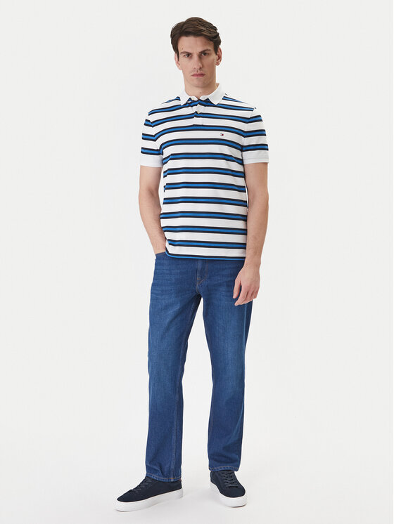 Tommy Hilfiger Tommy Hilfiger Polo 1985 MW0MW17770 Niebieski Regular Fit