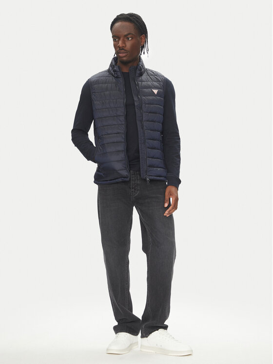 Guess Jeans Guess Jeans Sportisks veste M5RN55 WHAB2 Tumši zils Regular Fit