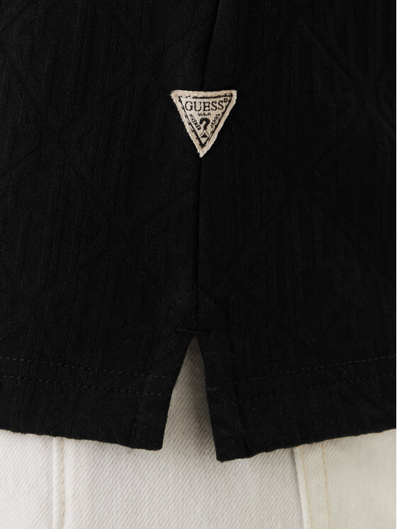Guess Guess Tricou polo M6RP05 KD181 Negru Regular Fit