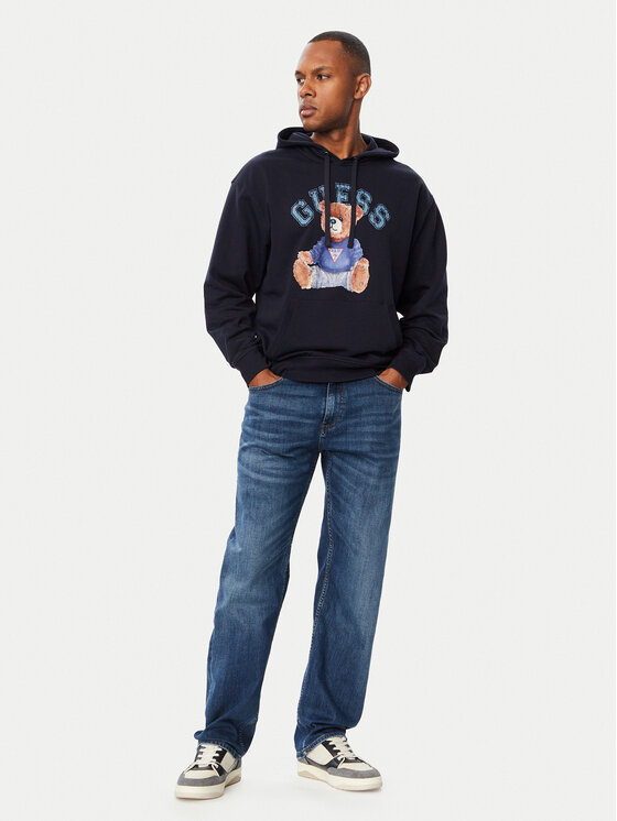 Guess Guess Суитшърт M6YQ38 K5436 Тъмносин Regular Fit