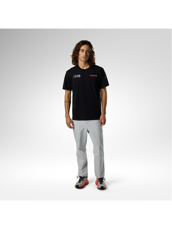 Rossignol Rossignol T-Shirt M Hero Tee Czarny Regular Fit