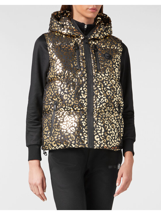 Plein Sport Plein Sport Bezrękawnik 227 Złoty Regular Fit