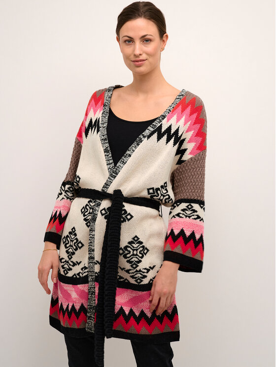 Cream Cardigan Crculio Knit 10611725 Colorat Loose Fit