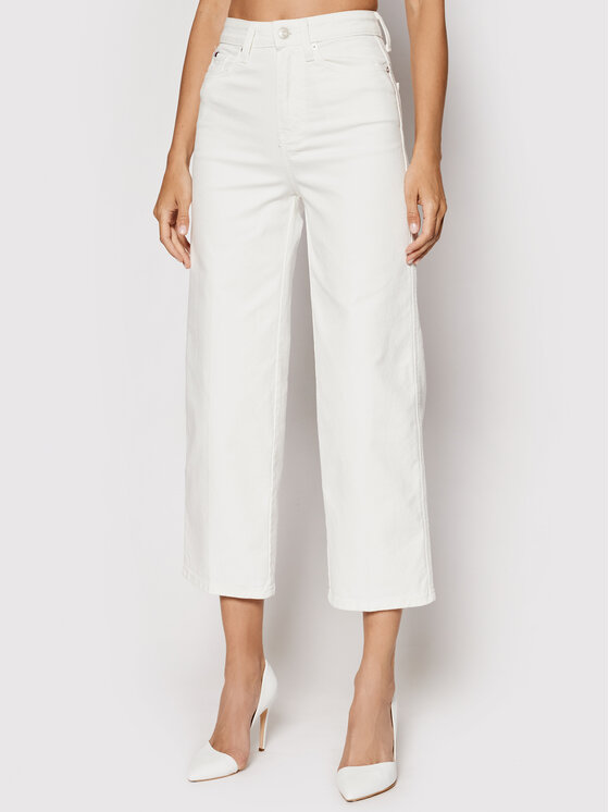 Tommy Hilfiger Tommy Hilfiger Džinsi Hw C Clr WW0WW31270 Balts Wide Fit