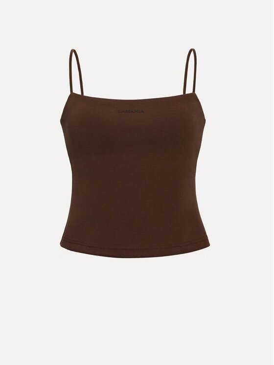 La Mania La Mania Top CLEO Brązowy Basic Fit