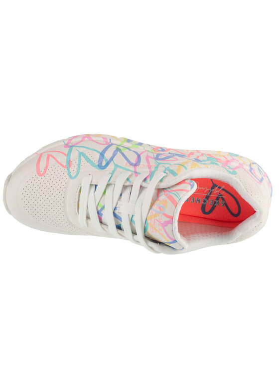 Skechers Skechers Sneakersy Skechers Uno-Spread The Love Biały