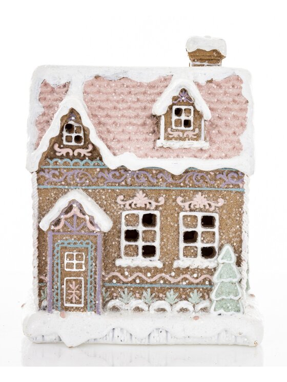 MIAhome MIAhome Figurka Domek piernikowy LED Kolorowy