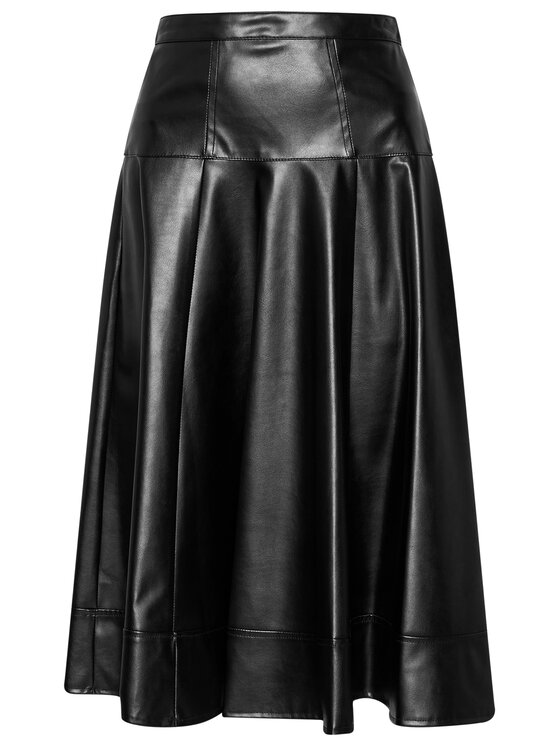 Imperial Imperial Sukně z imitace kůže GGB5ABC Černá Regular Fit