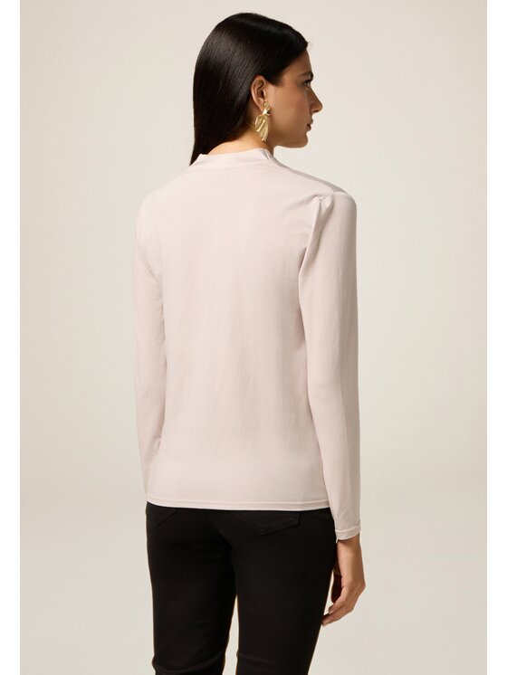 Oltre Oltre Bluzka G388J004175N002 Kremowy Regular Fit