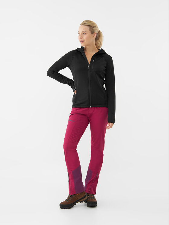 Viking Viking Bluza Jukon Hoodie Polartec Lady Czarny Regular Fit