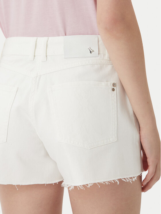Patrizia Pepe Patrizia Pepe Джинсові шорти 2P1744/D107-W146 Білий Regular Fit