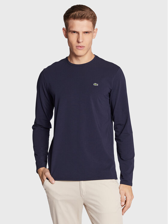 Lacoste Longsleeve krekls TH0990 Tumši zils Regular Fit