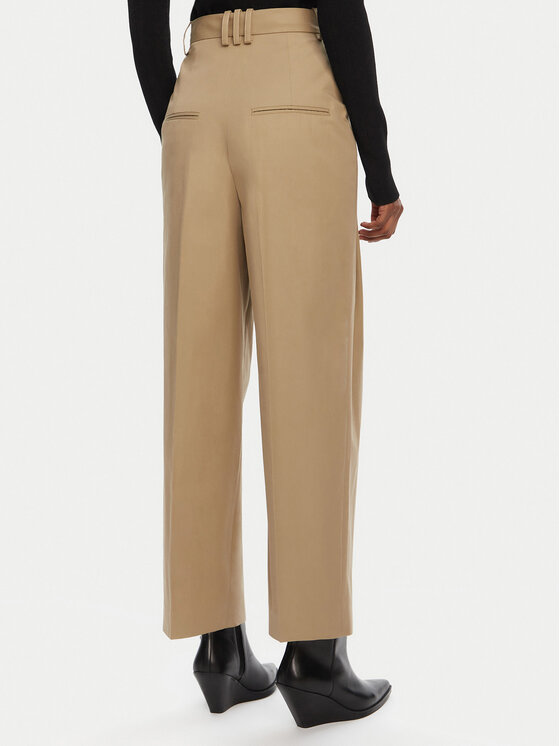Balmain Balmain Bavlnené nohavice DF0PQ315CF47 Béžová Regular Fit