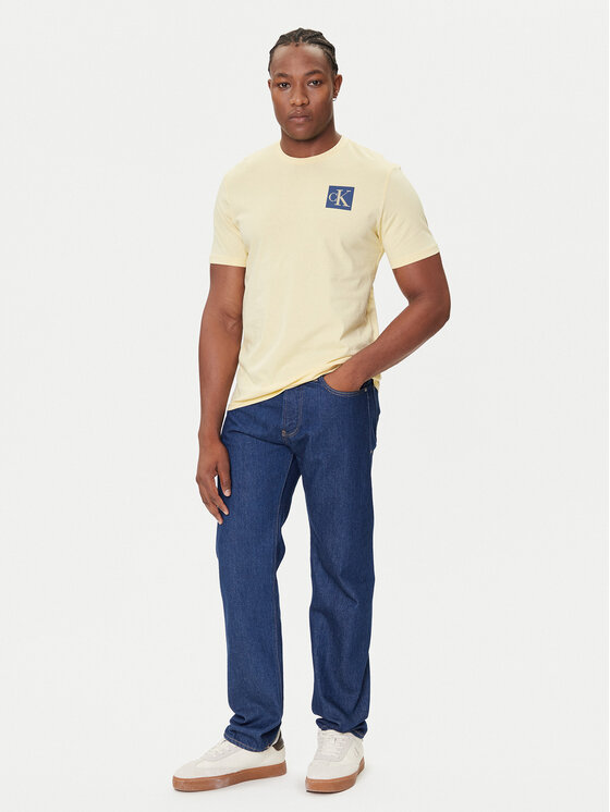Calvin Klein Jeans Calvin Klein Jeans Тишърт Gradient Monogram LV04RC859G Жълт Regular Fit
