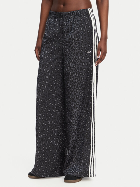 adidas Spodnie dresowe Satin KA2667 Szary Wide Leg