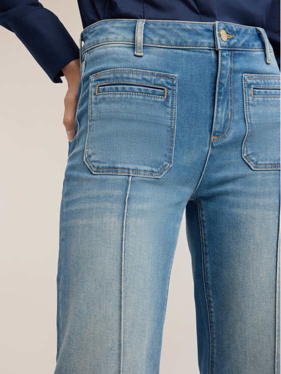 Motivi Motivi Jeansy P466Q004959N024 Turkusowy Regular Fit