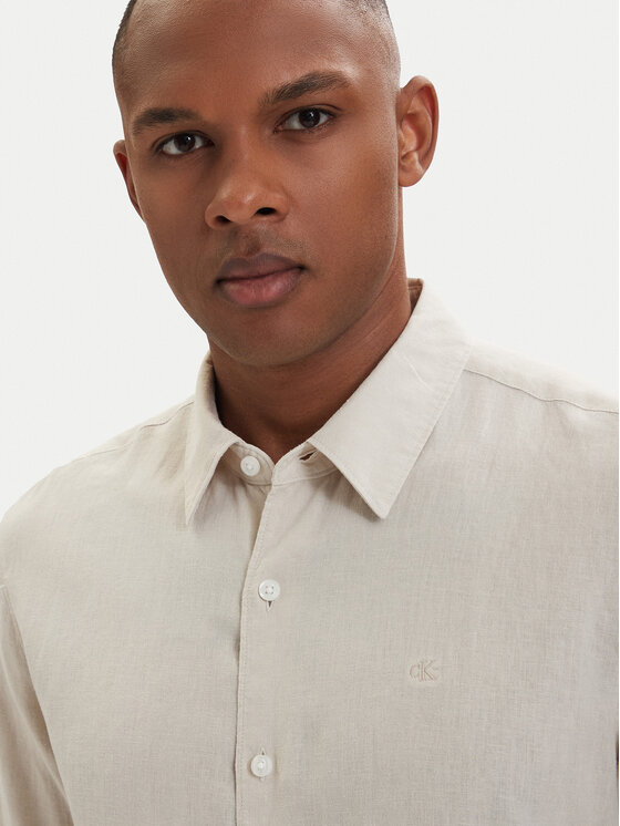 Calvin Klein Calvin Klein Särk LV04LE125G Helebeež Regular Fit