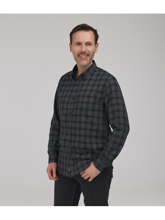 Lee Cooper Lee Cooper Koszula jeansowa WILL Szary ciemny Regular Fit