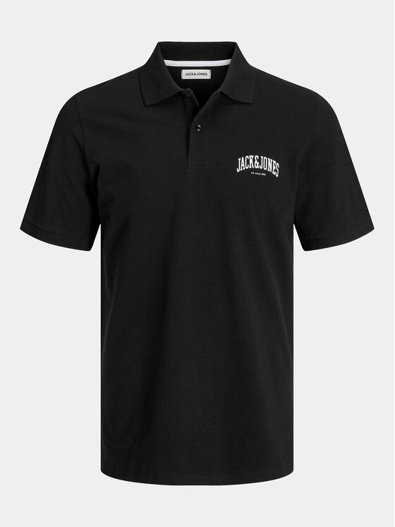 Jack & Jones Jack & Jones Polo Josh 12247387 Czarny Standard Fit