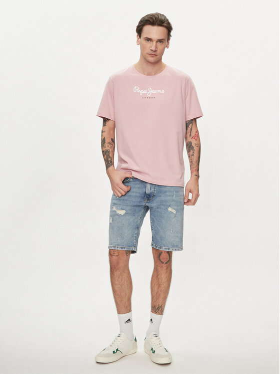 Pepe Jeans Pepe Jeans Džínové šortky Taper Short PM801084RH2 Modrá Regular Fit